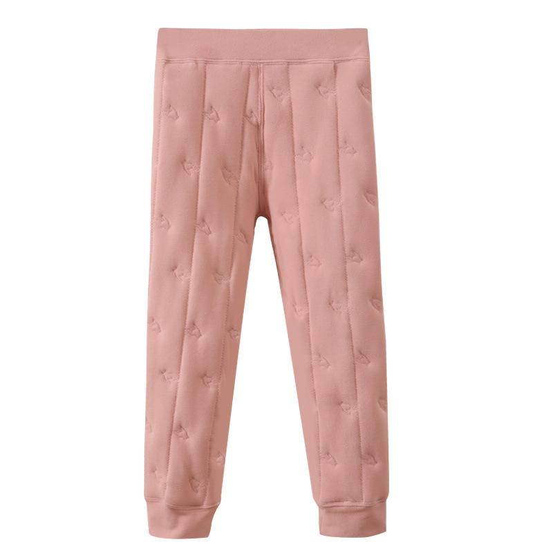 

Детские хлопковые брюки Осень Зима Утолщенные Для старших детей Школьная форма Артефакт Одна пара зимних теплых брюк Новые детские утолщенные брюки 120cm розовый