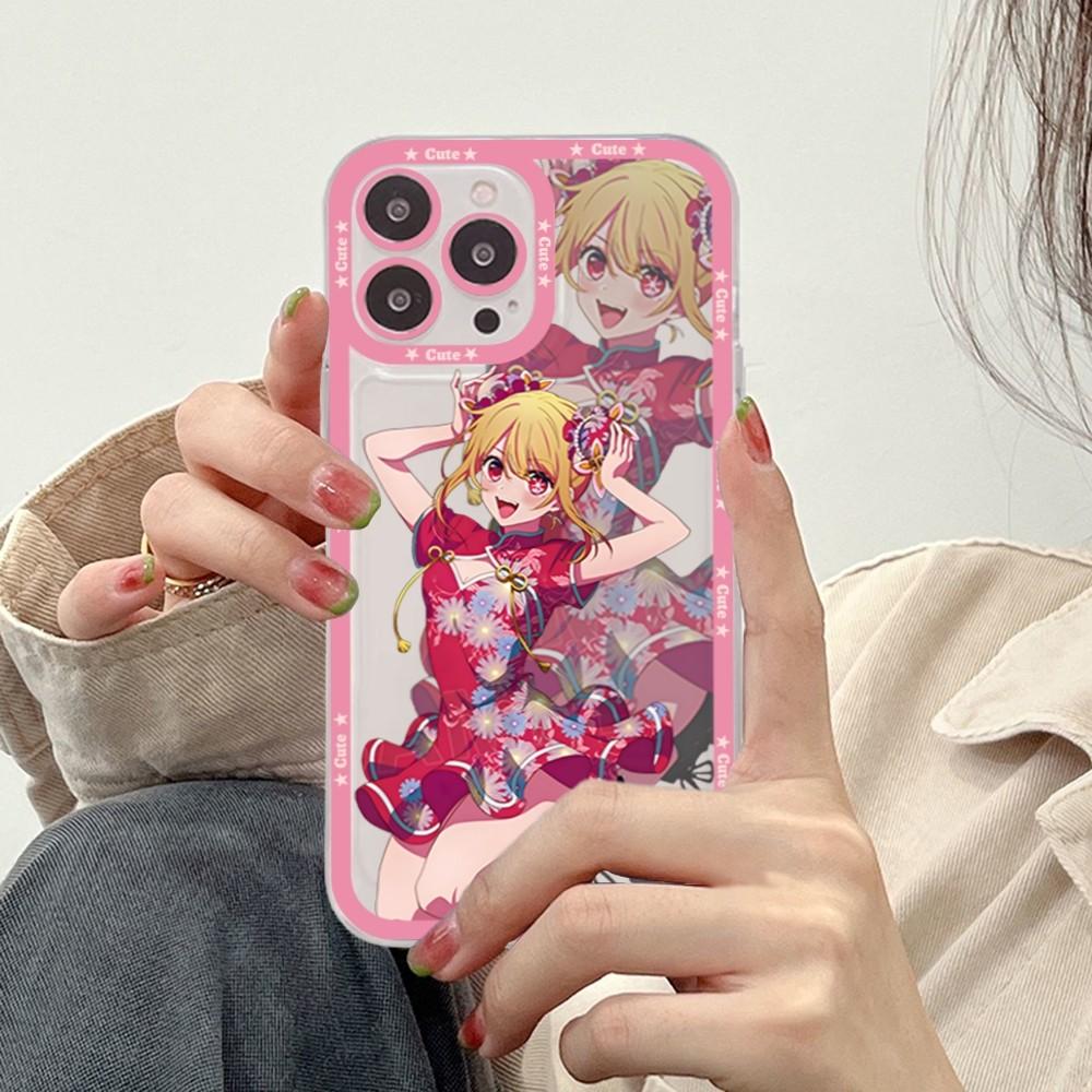 Coque de téléphone Oshi No Ko Pour iPhone 15 11 12 13 14 Mini Pro Max XR X XS TPU Coque Transparente