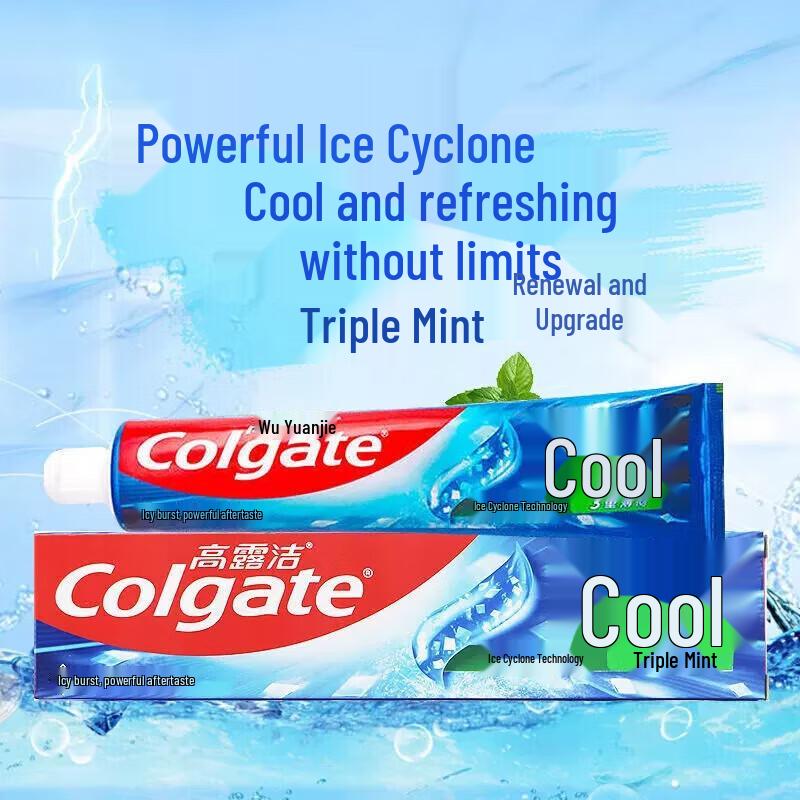 Colgate Icy Triple Mint & Longjing Tea Toothpaste Twin Pack