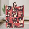 Denji brutal anime Blanket Chainsaws Mans Travel Flannel Throw Blanket For Outdoor Soft Quality Bedspread Birthday Present