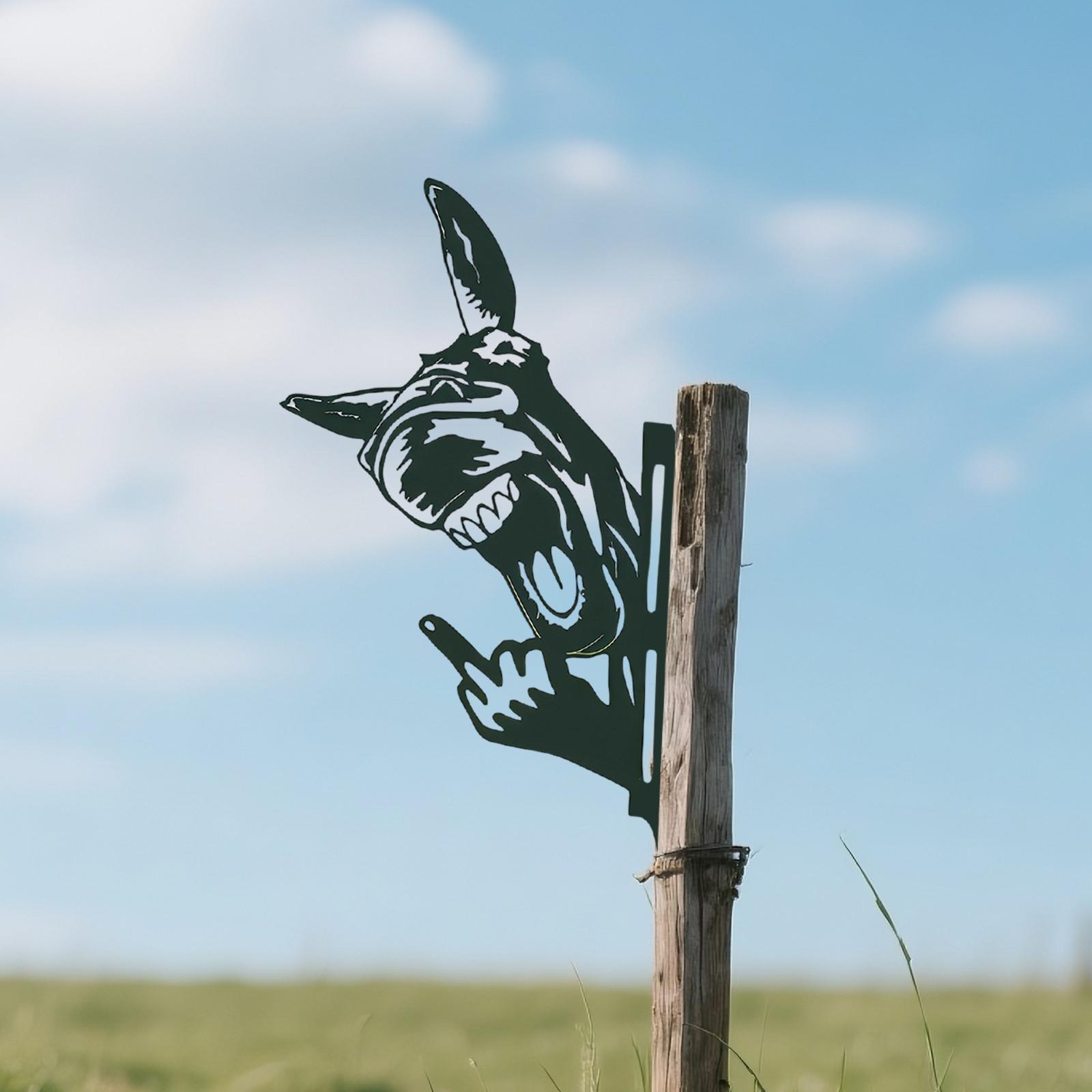 

Кованое железо Силуэт осла Настенное искусство Уличное украшение для сада Статуя Металлические изделия One Size