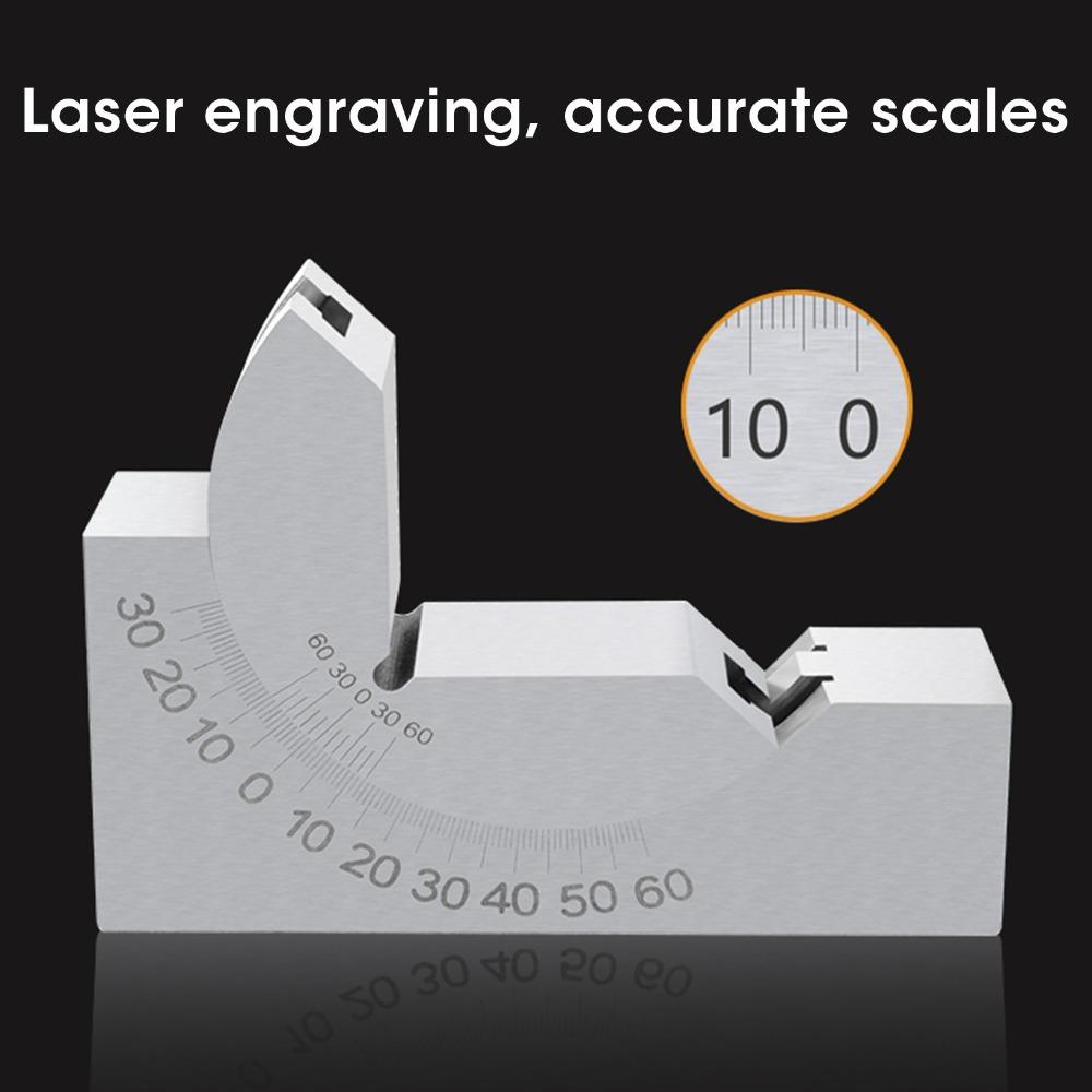 Alloy Steel Material Angle V Block 0-60° Range Adjustable Angle Block For Lathe Machine