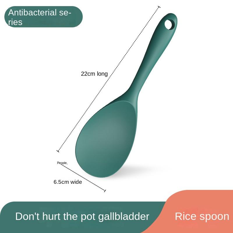Silicone Spatula Kitchen Five-piece Set Food-grade Stainless Steel Spoon High Temperature Resistant Silicone Spatula