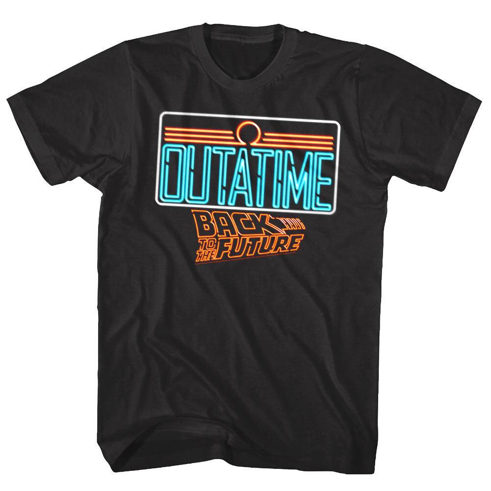 Back to The Future Neon OUTATIME Men T Shirt M