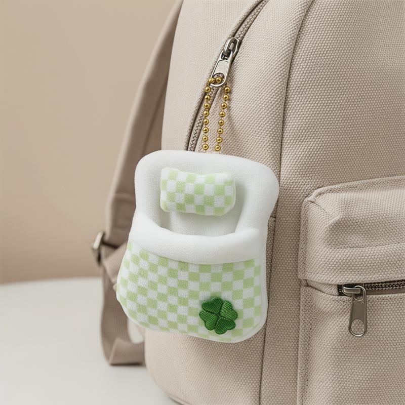 Cute Mini Fluffy Plush Doll Sleeping Bag Plush Doll Bed Soft Sleeping Bag Mini Doll Room Decoration Furniture Doll Accessories