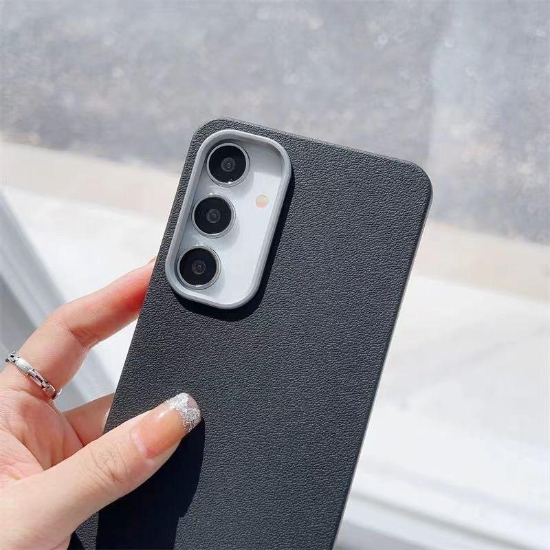Suitable for Samsung S24ultra Mobile Phone Case S25 S23 Protective Case Leather Pattern A50 A51 A55 A54 Business Men