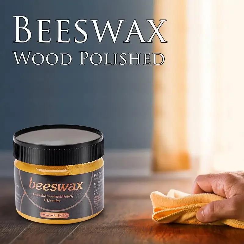 Solid Wood Furniture Beeswax - Waterproof Polishing Seasoning Care Wax, Effective Wood Maintenance Polisher for Furniture Care