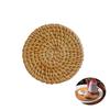 Wood Rattan Tea Coaster, Teacup Stand, Tray, Rattan Props