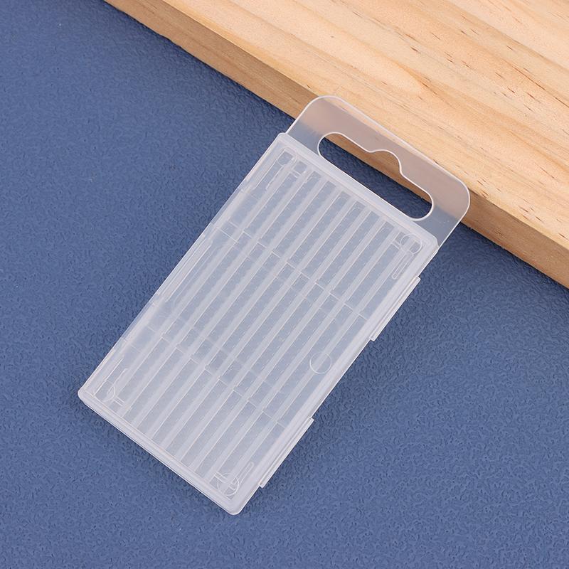 Scatola Vuota in Plastica per Punte a Spirale Scatola Portaoggetti Cassetta degli Attrezzi Accessori Utensili Punte per Legno 5/10 Fori Custodia Imballaggio Trasparente