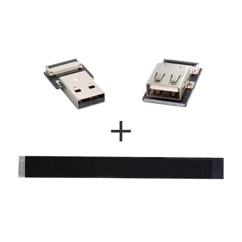 Cablecc USB Male to Female Extended Data Flat Slim FPC 200CM for and Printers 2.0 Type-A Cable, FPV, Disks, Scanners,
