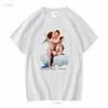 Cupid and Psyche T Shirt William Bouguereau Aesthetic Art Lover Angels Long or Short Sleeves Vintage Washed Graphic Versatile
