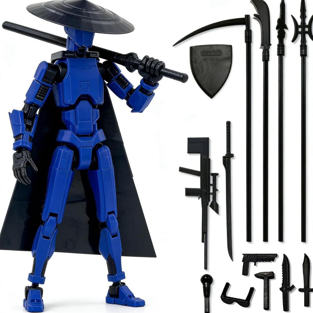 Multi-Joint Articulated Action Figure Collectible Model Arts Poseable Decorative Statue for Display