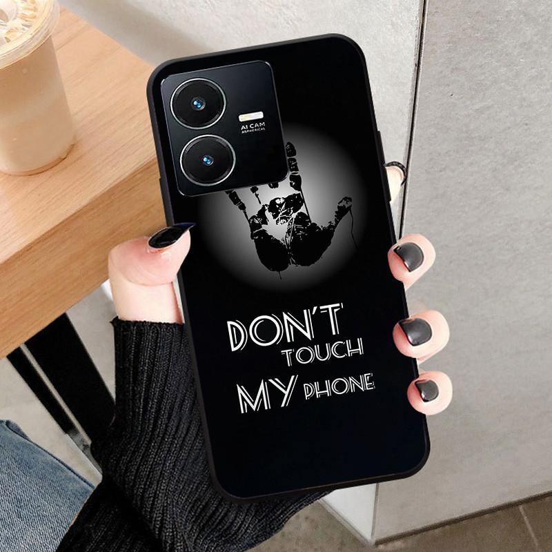For Vivo Y22 4G Case Wolf Cat Soft Silicone Shockproof Phone Cover For Vivo V2207 V2206 Y22s Y 22 Y 22S Cases 2022 Black Bumper