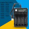 4 Slot 18650 Charger 3.7V Li-ion Battery USB Independent Charging 2X 3X 4X Portable Electronic 16340 14500 26650 Battery Charger
