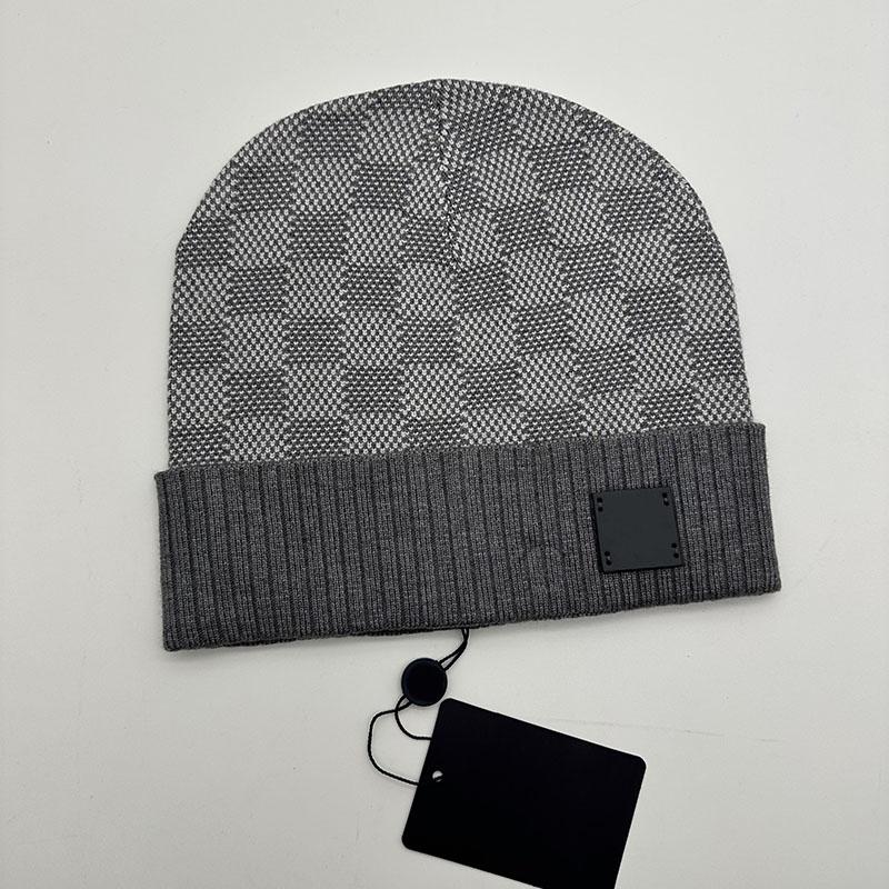 Luxuriöse Designer Winter Outdoor Warme Skimütze Amerikanisches Kalt Gestrickt Langlebig Gemeinsames Karomuster Spandex/Baumwolle Unisex Kalt