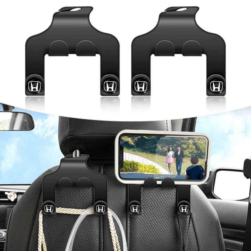 Car Seat Headrest Hook multifunctional Storage Mobile Phone Holder for Honda Mugen Power TypeR Jazz City Civic Inspire Accord FIT HRV CRV Odyssey Jade