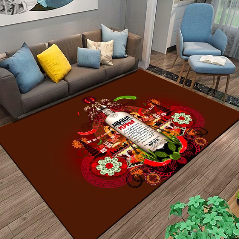 Absolut-Vodka Printing Carpet Living Room Bedroom Rugs of Photography Prop Photo Birthday Gift Carpets for Bed Room Alfombras