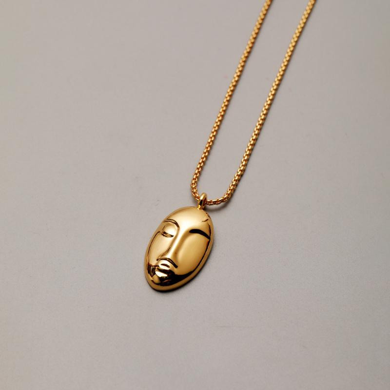 Mihmily Brand-water Drop Geometric Necklace, Personality, Simple, Light Luxury, Niche