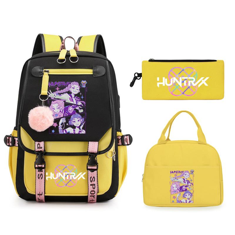 KPop Demon Hunters Demon Hunters Printed Fashion Children's Backpack Foreign Trade Trend Student School Bag
