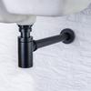 Standart Lavabolar İçin Banyo Gideri Lavabo Sifonu Banyo Lavabosu İçin 304 Paslanmaz Çelik 1 1 4 İnç Montaj Ekstra Uzun Boru