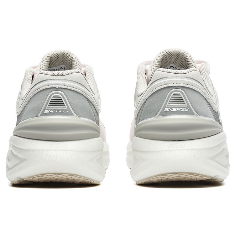 FILA Athletics Energy Comfortable Sports Fabric Synthetic Leather TPU Lightweight Low-Top Casual Running Shoes Women sneaker White Gray A12W241105FLQ
