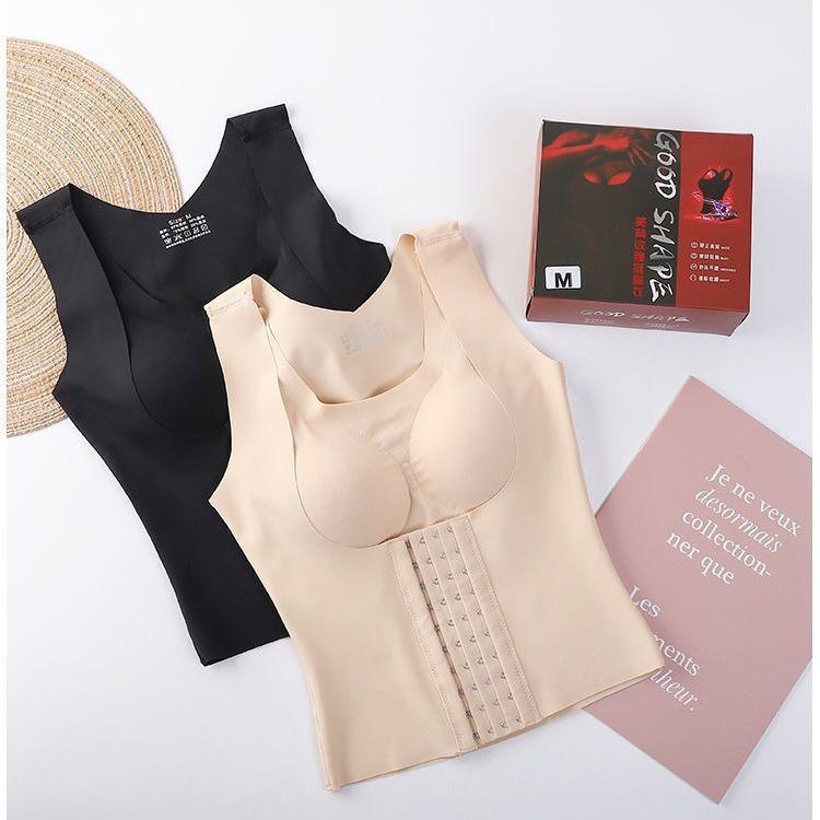 Wunderschönes Sporttop mit Rücken und Bauchkontrolle: Stoßfest, Kleiner Bruststütz, Anti-Buckel Körperformer