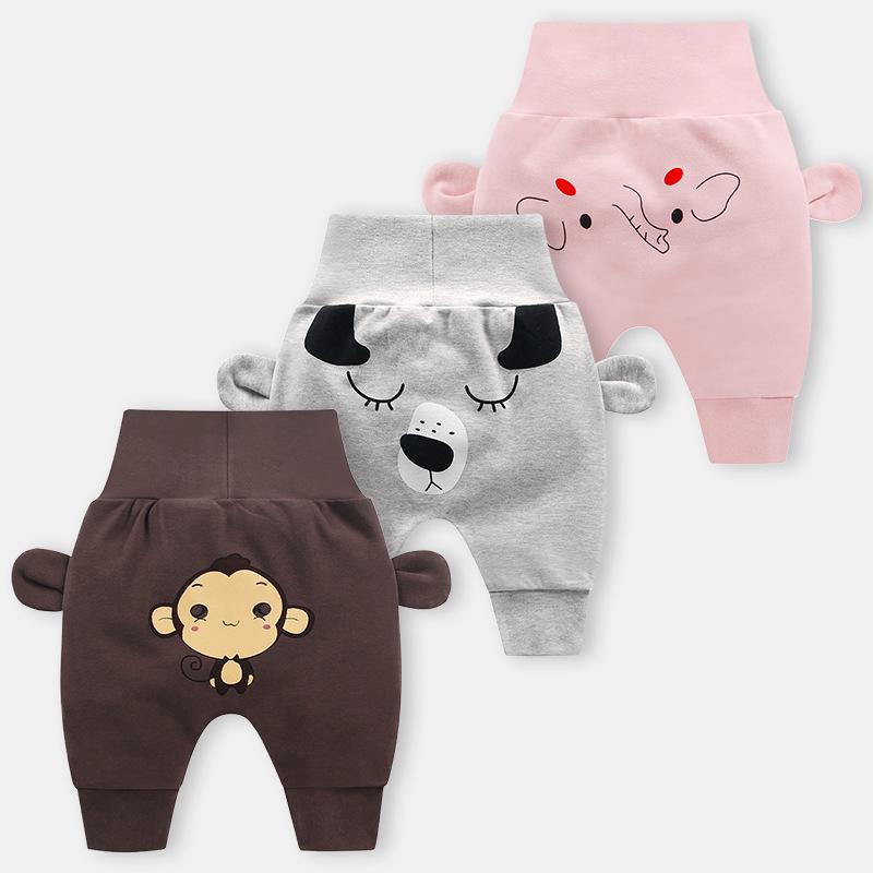 Infant High-Waist Belly Protection Pants: Spring & Autumn Style for Boys & Girls