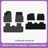 TPE Floor Mats For Tesla New Model Y Standard 2025 2026 Waterproof Luggage All Weather Full Set Mat Foot Pads Model Y Trunk Mats