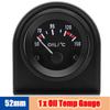 Medidor de Temperatura Automático com Sensor 1/8 NPT 52mm LED Digital Indicador de Temperatura do Óleo/Água Pressão do Óleo PSI Manômetro Preto para Carro a Gasolina