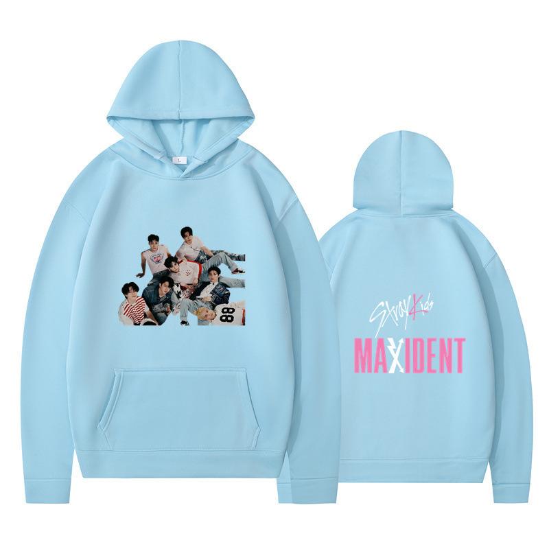 

Осенне-зимние теплые худи, удобные спортивные худи для мужчин и женщин с принтом на тему Stray Kids S