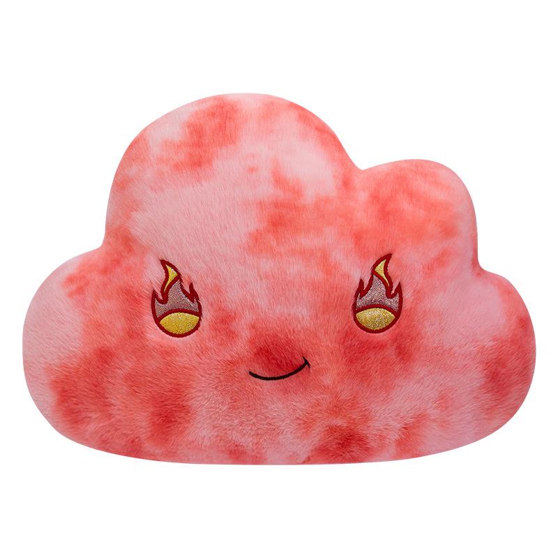 Cartoon Cloud Plush Pillow: Emoji Cushion for Bedside, Bay Window, Office Chair & Girls' Room