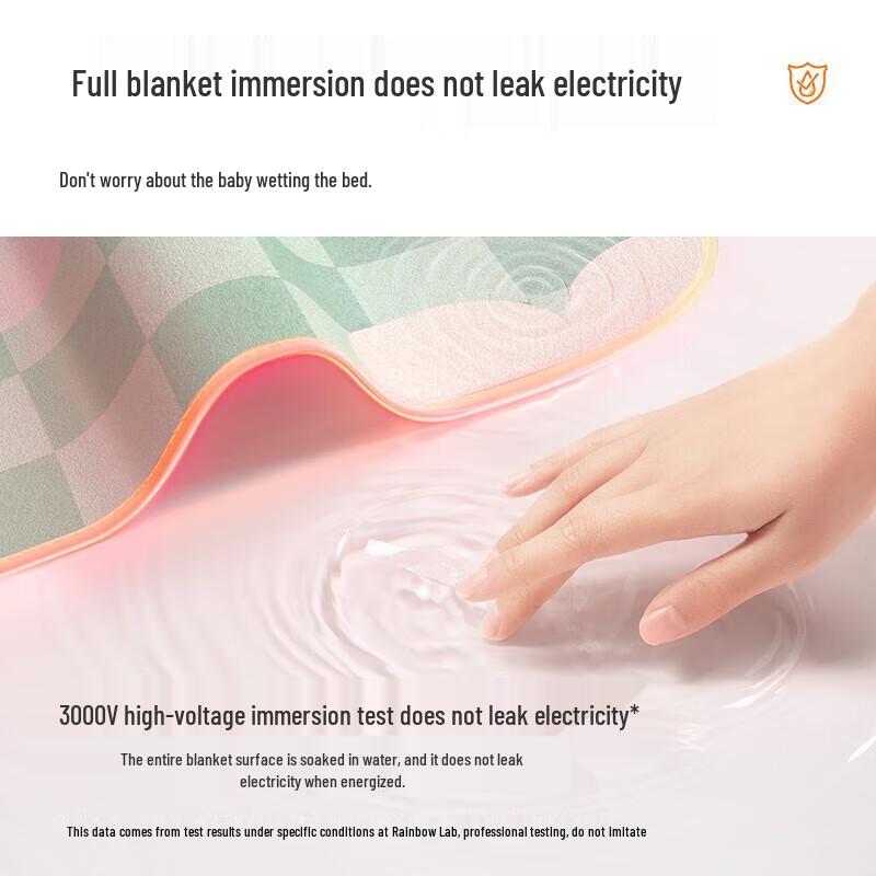 Rainbow Life Single Electric Blanket with Foot Warmer