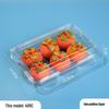 Clear Plastic Disposable Fruit Box with Lid for Strawberries