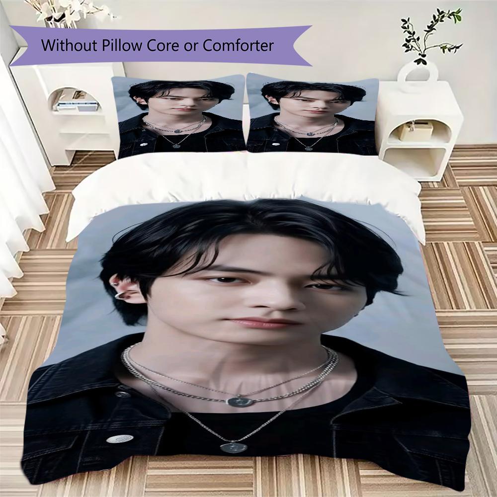Elegant Jin White Shirt Bedding 1 Duvet Cover 2 Pillowcase Without Core Without Core Bedding Set Soft And Comfortable