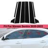 8Pcs Car Pillar Posts Door Window Trim Cover Panel Stickers Styling Accessories Exterior Parts For Nissan Sentra 2020-2022