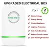 2pcs Electricity Saving Boxs Efficiency Smart Plug for Home Office Factory UK