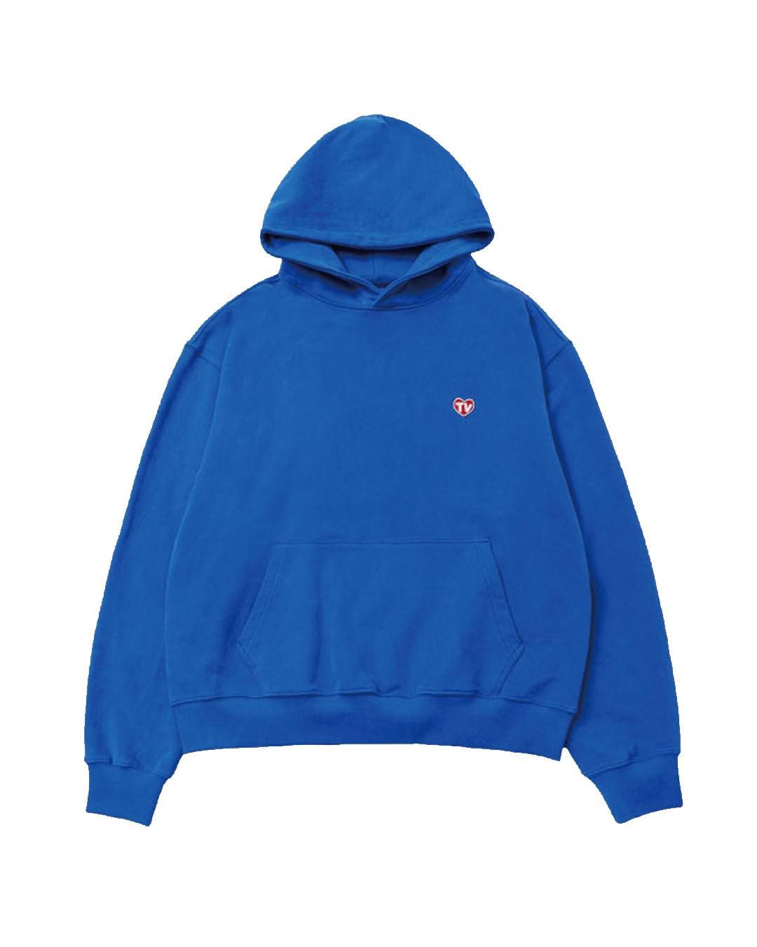 The Museum Visitor Tv Heart Logo Hoody (Blue) L