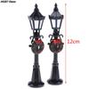 Hot sale 1/12 Dollhouse Miniature Christmas Park Street Lamp Doll Streetlight Decor Toy Home Decor 1pc