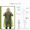 Adult Fattening and Enlarged Non-disposable EVA Long Raincoat Environmentally Friendly Hiking Lightweight Large Raincoat Poncho