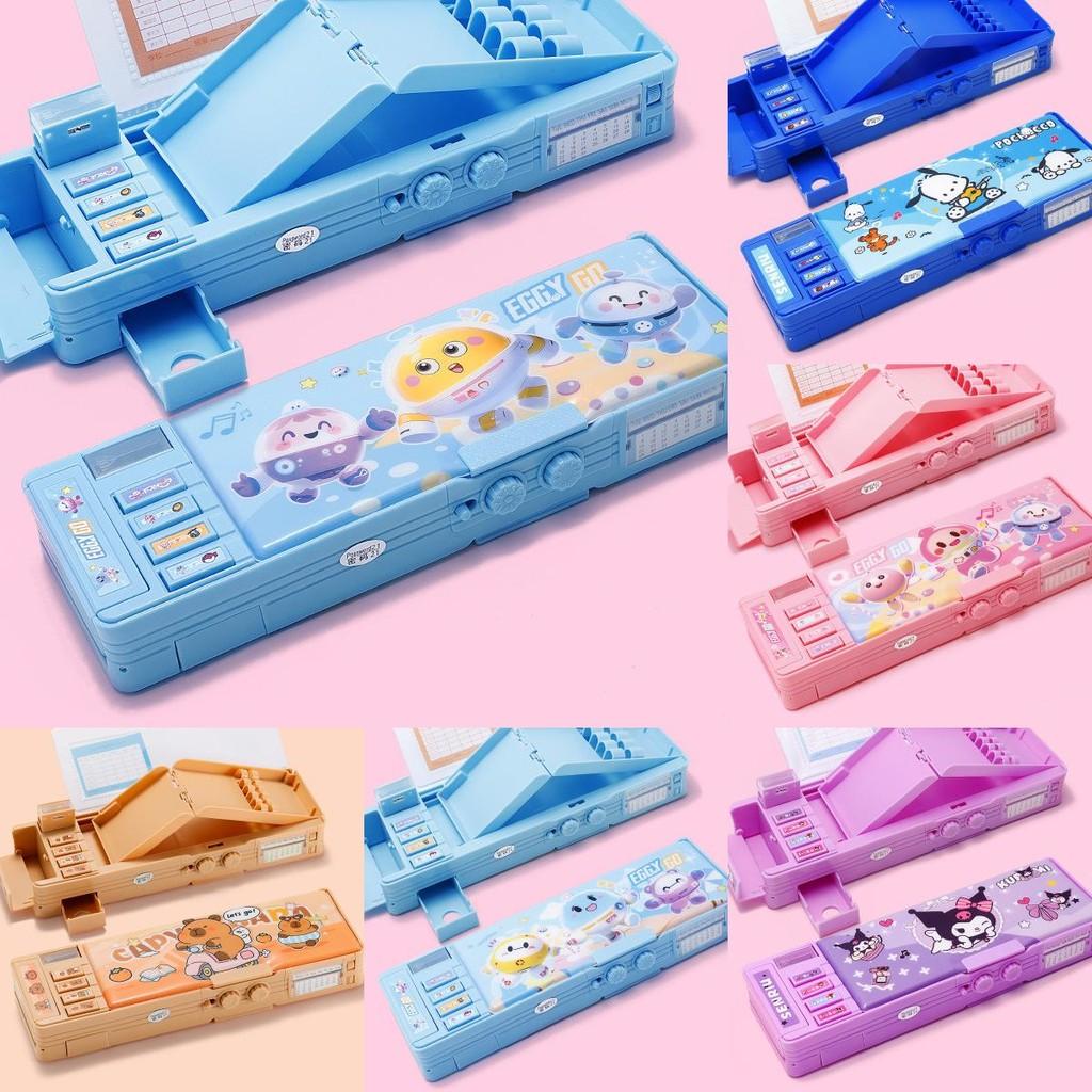 Capybara Kuromi Cinnamoroll Pochacco Password Lock Doublesided Organizer For Elementary Students Storage And Travel