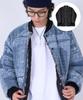 Gostreet Reversible Quilted Paisley Fleece Jumper Black