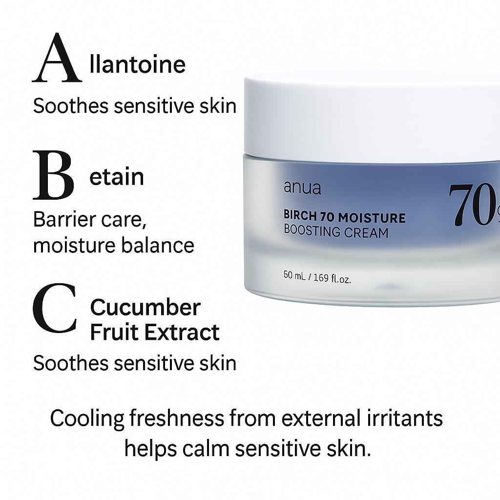 Anua Birch 70 Moisture Boosting Cream
