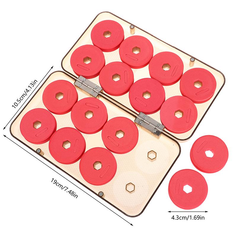 16Pcs/Box Foam Spools Line Box Winding Board Fishing Line Shaft Fishing Lure Hook Rig Bait Storage Case Fishing Tackle Box