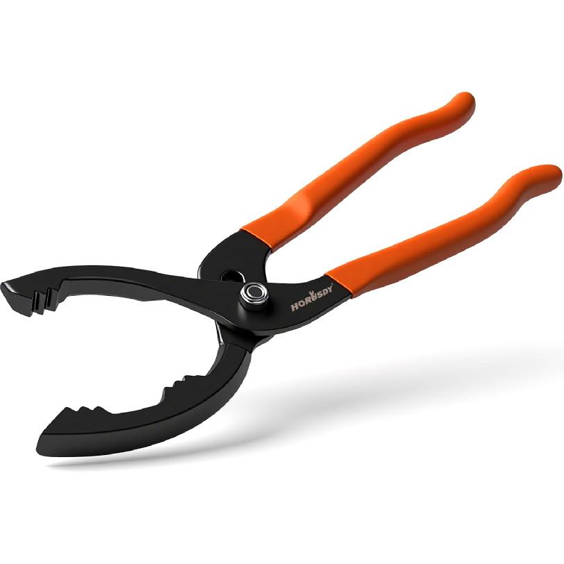 HORUSDY 12  Adjustable Oil Filter Pliers, Adjustable Oil Filter Wrench Removal Tool (Orange) оранжевый