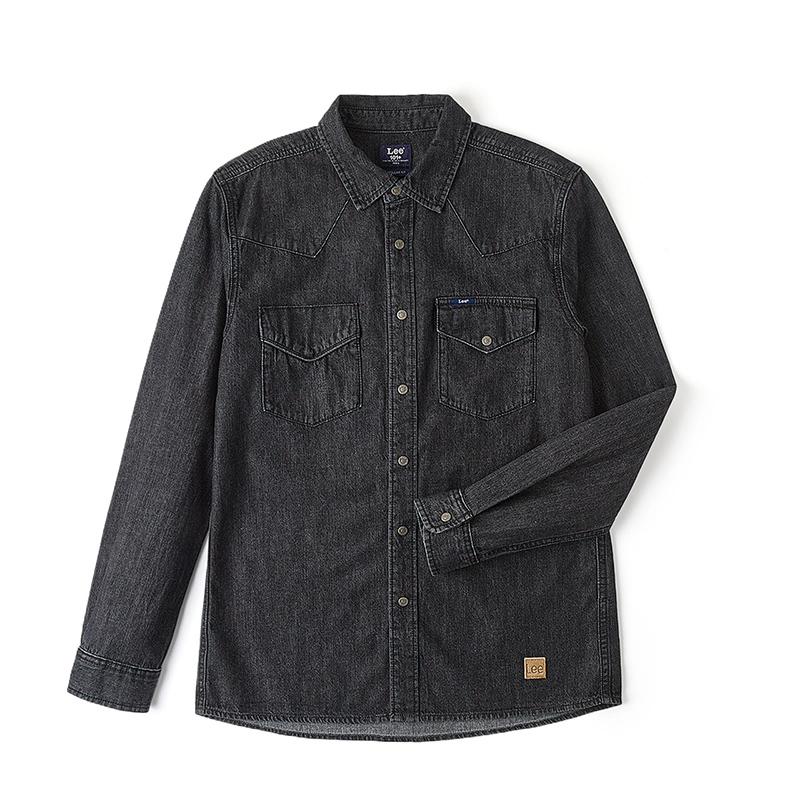 Standard Version 101 Embroidered Polo Long Sleeve Single Breasted Denim Jacket Men jackets LMT006996100342A05308