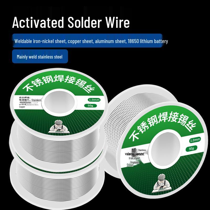 Rosin-Core Stainless Steel Solder Wire with Electric-Free Household Soldering Iron