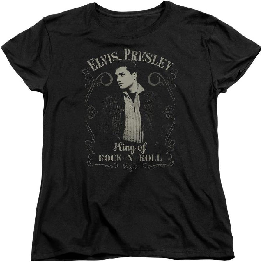 ELVIS PRESLEY - Womens Rock Legend T-Shirt S чёрный