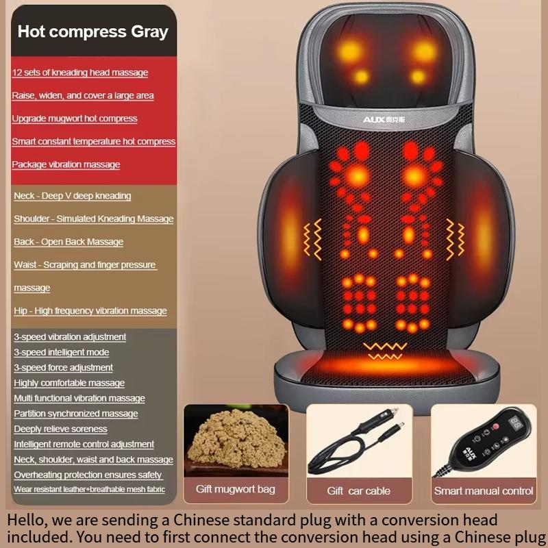 Smart Multi functional massage cushion home shoulder and neck massager waist back buttocks full body massage electric kneading