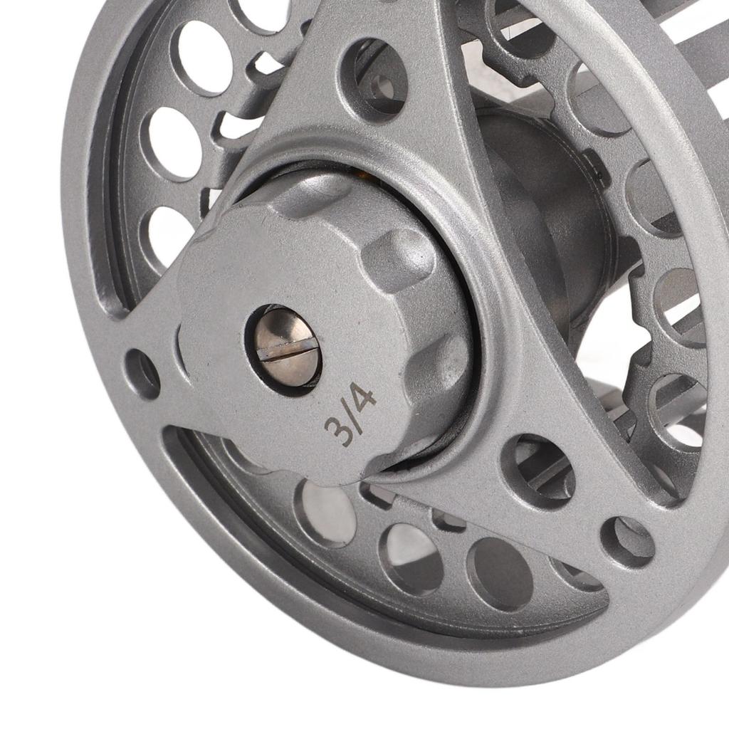 3/4 Fly Fishing Reel Full Metal Fly Reel Fishing with CNC Machined Aluminum Alloy Body Silver