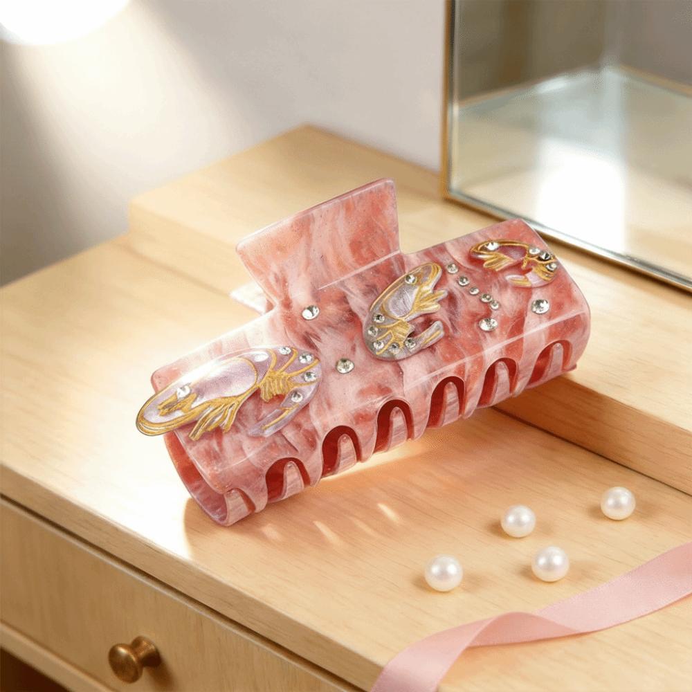 Hairpin Ocean Style Hair Claw Large Size Acetate Shark Clip Cute Shell Hair Clip Streetwear Style 5